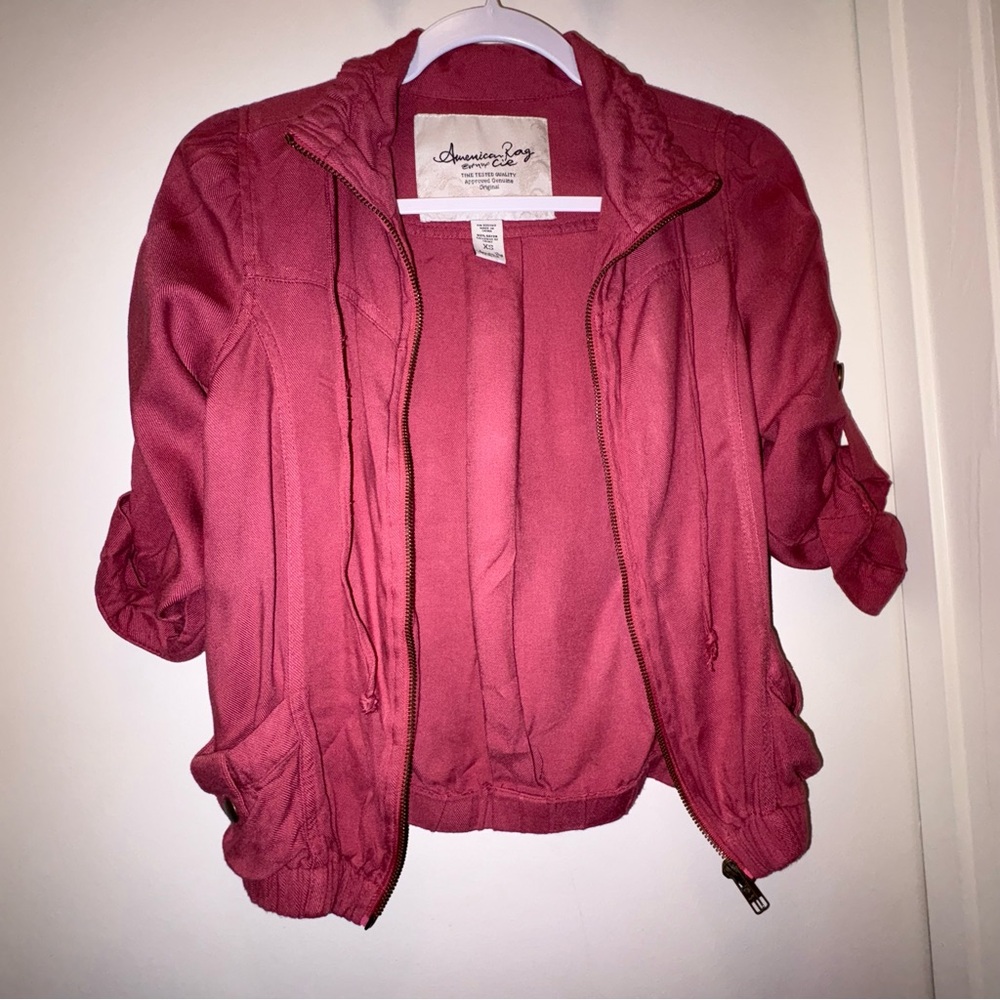 American Rag Women's Rose Bomber Jacket